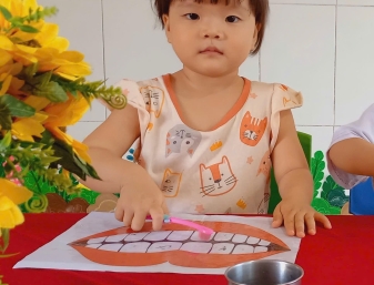 Hoạt động Tập Đánh Răng - kỹ năng sống 